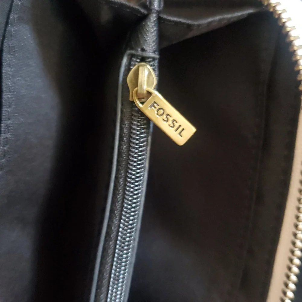 FOSSIL SATCHEL LEOPARD & WALLET - Picture 8 of 12